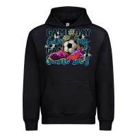 Black Game day soccer Urban Hoodie - HowdyJamesFarm