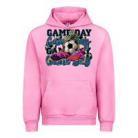 Fuchsia Pink Game day soccer Urban Hoodie - HowdyJamesFarm