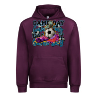 Mauve Wine Game day soccer Urban Hoodie - HowdyJamesFarm