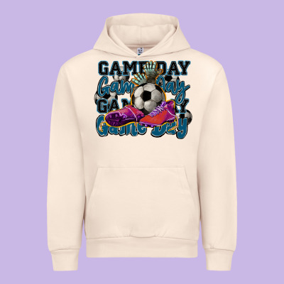 Game Day Soccer Urban Hoodie Designed By Howdyjamesfarm