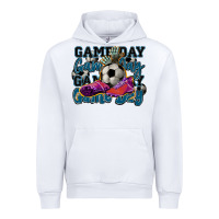 White Game day soccer Urban Hoodie - HowdyJamesFarm