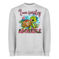 Heather Grey i am turtley adorable Heavyweight Sweatshirt - AdoDesignShop