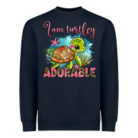 Navy i am turtley adorable Heavyweight Sweatshirt - AdoDesignShop