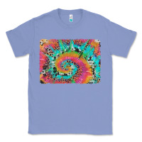 Colony Blue tie dye leopard cowhide glitter background Classic Tee - Artiststas