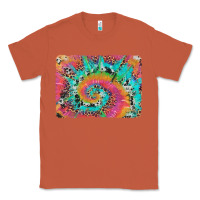 Copper tie dye leopard cowhide glitter background Classic Tee - Artiststas