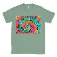 Sage tie dye leopard cowhide glitter background Classic Tee - Artiststas