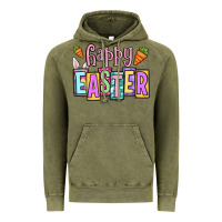 Vintage Olive Easter Day Happy Easter Vintage Hoodie - OliviaCreatesArt