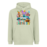Matcha Easter Day With Truck Heavyweight Hoodie - BundleAndBundleShop