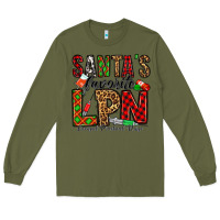 Army Green santa's favorite lpn Long Sleeve Tee - Jasminsmagicworld