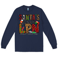 Navy santa's favorite lpn Long Sleeve Tee - Jasminsmagicworld