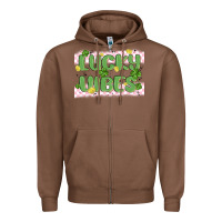 Chestnut lucky vibes Zipper Hoodie - MaliasSmallBusiness