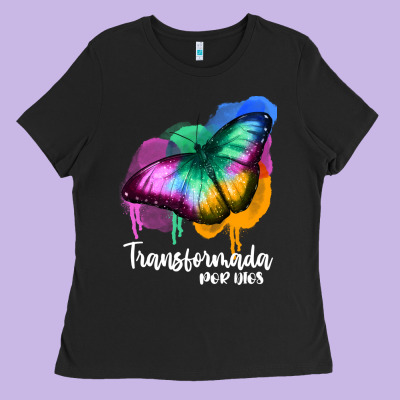 Transformada Por Dios Ladies Tee Designed By Jahusdesignshop