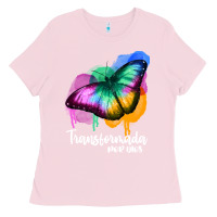 Bubblegum Pink transformada por dios Ladies Tee - JahusDesignShop