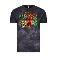 Cloud Black christmas texas western Vintage Tee - AdoDesignShop