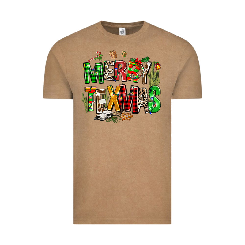 Christmas Texas Western Vintage Tee by AdoDesignShop | Teevron
