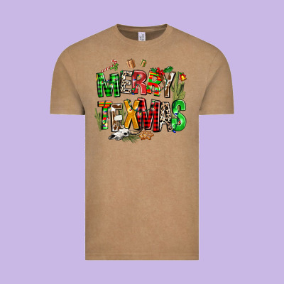 Christmas Texas Western Vintage Tee Designed By Adodesignshop