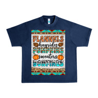 Navy Flannels Hayrides Pumpkins Sweaters Bonfires Urban Heavy Tee - Artiststas