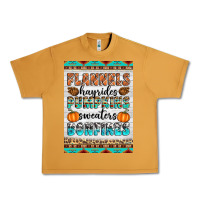 Peanut Butter Flannels Hayrides Pumpkins Sweaters Bonfires Urban Heavy Tee - Artiststas