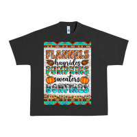 Pigment Black Flannels Hayrides Pumpkins Sweaters Bonfires Urban Heavy Tee - Artiststas