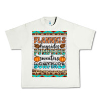 Pistachio Flannels Hayrides Pumpkins Sweaters Bonfires Urban Heavy Tee - Artiststas