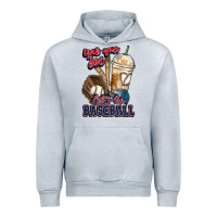 Heather Grey Grab your joe lets go baseball Urban Hoodie - HowdyJamesFarm
