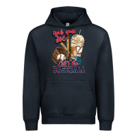 Navy Grab your joe lets go baseball Urban Hoodie - HowdyJamesFarm