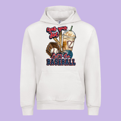 Grab Your Joe Lets Go Baseball Urban Hoodie Designed By Howdyjamesfarm
