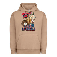 Pigment Burro Grab your joe lets go baseball Urban Hoodie - HowdyJamesFarm