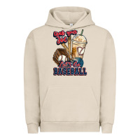 Pigment French Oak Grab your joe lets go baseball Urban Hoodie - HowdyJamesFarm