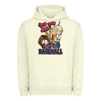 Pigment Pistachio Grab your joe lets go baseball Urban Hoodie - HowdyJamesFarm
