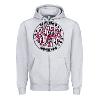 Heather Grey cheer mom Zipper Hoodie - MaliasSmallBusiness