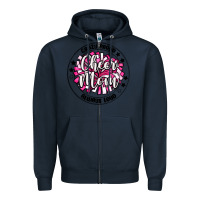 Navy cheer mom Zipper Hoodie - MaliasSmallBusiness