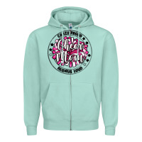 Seafoam cheer mom Zipper Hoodie - MaliasSmallBusiness