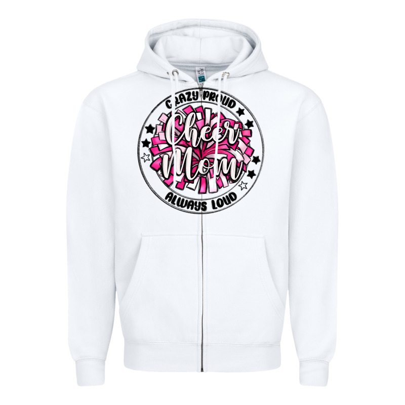 Cheer Mom Zipper Hoodie by MaliasSmallBusiness | Teevron