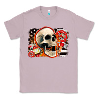 Lilac firefighter skull Classic Tee - AdoDesignShop