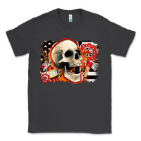 Smoke firefighter skull Classic Tee - AdoDesignShop
