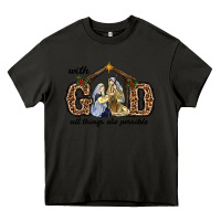 Asphalt With God All Things Are Possible Heavy Core Tee - RanaPortraitStore