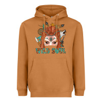 Meerkat Western İndian Wild Soul With Braid Hair Woman Heavyweight Hoodie - BundleAndBundleShop