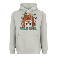 Moon Dust Western İndian Wild Soul With Braid Hair Woman Heavyweight Hoodie - BundleAndBundleShop