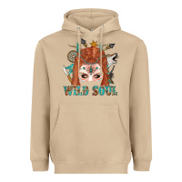 Mushroom Western İndian Wild Soul With Braid Hair Woman Heavyweight Hoodie - BundleAndBundleShop