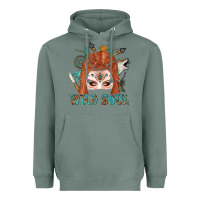 Sage Western İndian Wild Soul With Braid Hair Woman Heavyweight Hoodie - BundleAndBundleShop