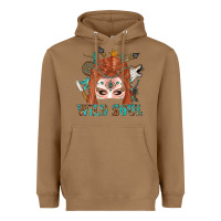 Toasted Coconut Western İndian Wild Soul With Braid Hair Woman Heavyweight Hoodie - BundleAndBundleShop