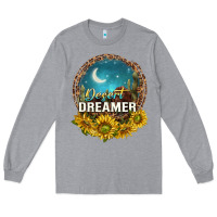 Heather Grey desert dreamer Long Sleeve Tee - NancyCooperArtShop