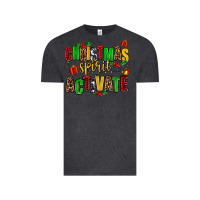 Vintage Black christmas spirit activate Vintage Tee - AdoDesignShop