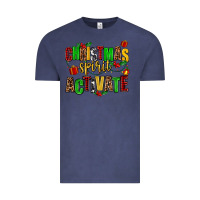 Vintage Denim christmas spirit activate Vintage Tee - AdoDesignShop