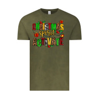 Vintage Olive christmas spirit activate Vintage Tee - AdoDesignShop