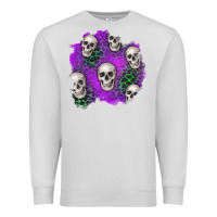 Dove Grey halloween patch 2 Premium Sweatshirt - BundleAndBundleShop