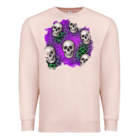 Pale Pink halloween patch 2 Premium Sweatshirt - BundleAndBundleShop