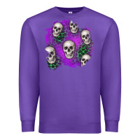 Purple halloween patch 2 Premium Sweatshirt - BundleAndBundleShop
