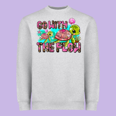Go With The Flow Heavyweight Sweatshirt Designed By Adodesignshop